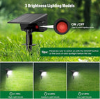 Solar Spot Lights Outdoor with 60 LED & Auto On/Off, 2 Pack Solar Lights - Image 3