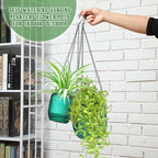 Maxcheck 4 Pcs Self Watering Hanging Planters Indoor Gift 6.5'' 4.5'' Hanging - Image 5