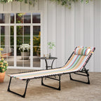 Outsunny Folding Chaise Lounge Chair, Patio Sun Tanning Chair, Outdoor Chaise - Image 10