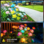 WdtPro Solar Garden Lights Outdoor, 4 Pack Solar Light Outdoor - Image 2