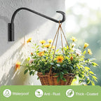 16 Inch 2 Pack Plant Hangers for Indoor/Outdoor Wall Mount - Image 3