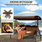 3 in 1 Patio Swing with Adjustable Canopy - Image 4