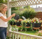 Set of 2-8 Inch Self Watering Hanging Planters - Image 3