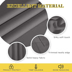 NICETOWN Blackout Grey Curtains Panel - Image 4