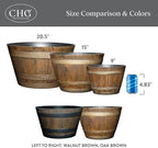 Classic Home and Garden Whiskey Barrel Planters - Image 6