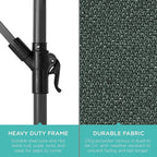 Best Choice Products 10ft Offset Cantilever Hanging Market Patio Umbrella - Image 6