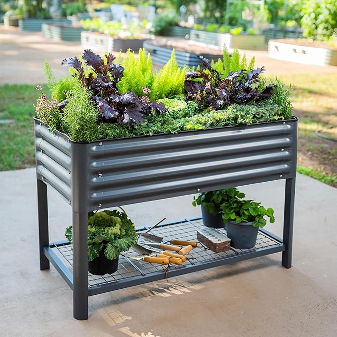 Elevated Raised Garden Bed-V Series, 700 Lbs Weight Capacity, Outdoor Planter - Image 7
