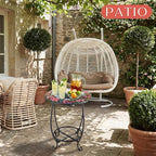 Outdoor Side Table Round Small Mosaic Patio Accent Indoor End Plant Coffee Tea - Image 2