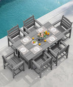 SERWALL 8-Piece Patio Dining Sets - Image 8