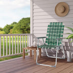 VINGLI Folding Aluminum Webbed Lawn Chairs - Image 2