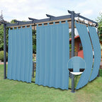 Easy-Going Outdoor Patio Curtains Detachable Tab Top Windproof Weatherproof by Easy-Going