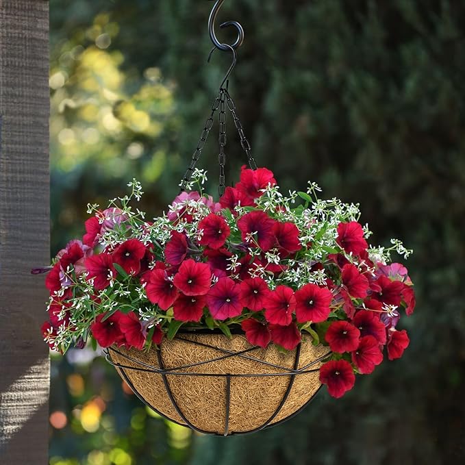 4 Pack 16 Inch Hanging Planters - Image 5