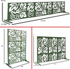 Oakland Living 6 ft. X 4 ft. Green Freestanding Metal Privacy Screen Room - Image 2