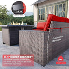 Kullavik 13 Pieces Outdoor Patio Furniture Set - Image 3