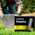 HongWay 120 Pack 6 Inch Landscape Staples 11 Gauge Garden Staples, Galvanized - Image 3