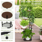 TOSKING 5 Tier Metal Plant Stand Indoor， Plant Shelf, Corner Shelf Flower Pot - Image 6