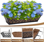 24 Inch Window Box Planters Outdoor, Deck Railing Planter Boxes - Image 4