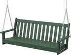 POLYWOOD Vineyard 5-Foot Porch Swing, Heavy Duty HDPE Outdoor Hanging Bench by POLYWOOD