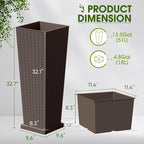 Devoko Resin Tall Planters - Image 7