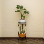 FaithLand 2 Pack Metal Plant Stands, Tall Planter Holder Indoor Outdoor - Image 8
