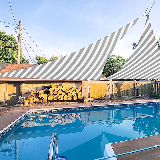 E&K Sunrise 14' x 14' x 14' Sun Shade Sail Triangle Canopy Shade Cover UV Block by EKSUNRISEINC