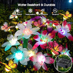 Garpar Solar Lily Lights with Swaying Butterflies, Upgraded Garden Solar Lights - Image 3