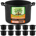 10 Pack 7 Gallon Grow Bags, Thickened Nonwoven Fabric Planter Pots by Unknown