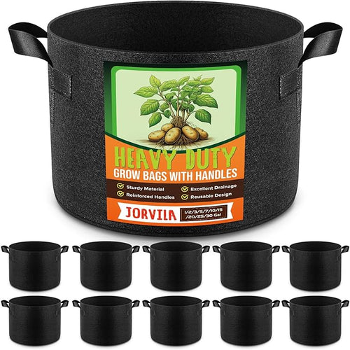 10 Pack 7 Gallon Grow Bags, Thickened Nonwoven Fabric Planter Pots by Unknown