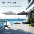 Best Choice Products 10ft Offset Cantilever Hanging Market Patio Umbrella - Image 3