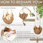 Shappy 1 Pack Jute Crochet Long Plant Hanger - Image 6