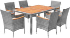 Devoko Dining 7 PCS Furniture, Patio Conversation Set by DEVOKO