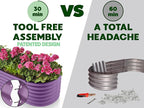 9-in-1 Galvanized Steel Raised Garden Bed // 8×2×1.5 ft Modular Planter - Image 6