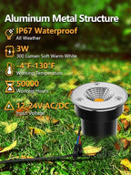 ZUCKEO Low Voltage Landscape Lights LED Well Lights 3W 12V-24V in Ground Light - Image 2