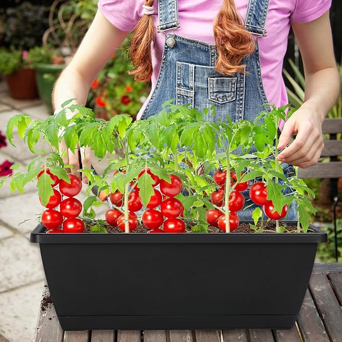 12Pcs 17Inches Rectangle Planter Box - Image 6