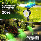 nipify 2 Pack Solar Spot Lights Outdoor Waterproof, Solar Spotlight Light - Image 4