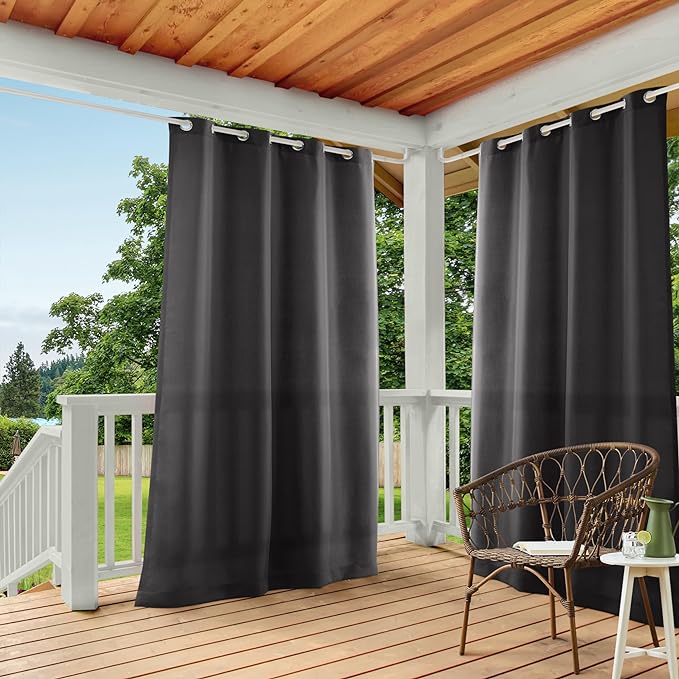 TOWN & COUNTRY BASICS Cabana Solid Heavyweight Indoor Outdoor Curtains by TOWN+%26+COUNTRY+BASICS