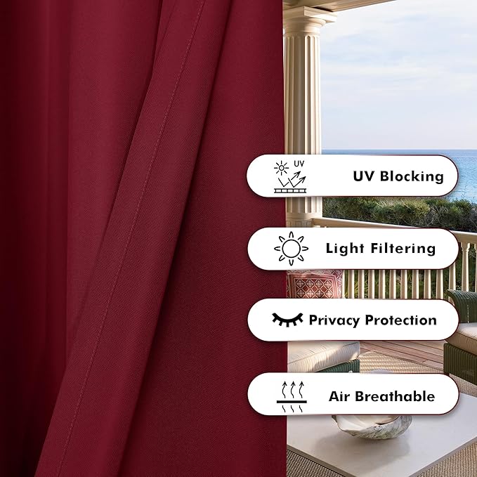 BONZER Waterproof Outdoor Curtains - Image 4