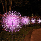 JJGoo Solar Firework Lights, 2 Pack 120 LEDs 2 Lighting Modes Solar Garden - Image 4