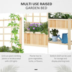 Outsunny 47'' Wooden Raised Garden Bed - Image 3