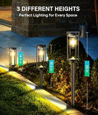 Solar Pathway Lights Outdoor 6 Pack, Bright Solar Path Lights Outside Waterproof - Image 7