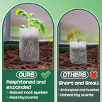 Cosweet 11.6''H Deep Nursery Grow Bags, Non-Woven Fabric Planting Pots - Image 2