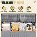 JUMMICO 270 Gallon Outdoor Storage Deck Box - Image 5