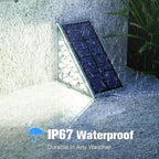 VOLISUN Solar Stair Lights 8 Pack, Solar Step Lights Waterproof IP67, Outdoor - Image 4