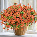Artificial Flowers for Outdoor, UV Resistant Fake Silk Flowers, Realistic Faux - Image 4