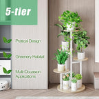 Plant Stand Indoor 5 Tier 8 Potted Multiple Flower Pot Holder - Image 5