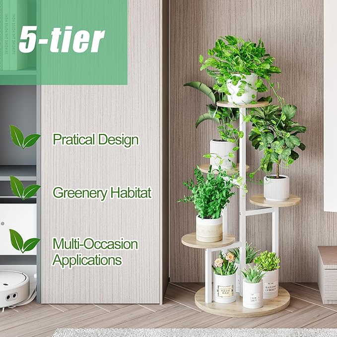 Plant Stand Indoor 5 Tier 8 Potted Multiple Flower Pot Holder - Image 5