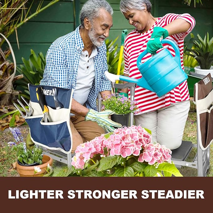 Aimerla Foldable Garden Kneeler Seat Heavy Duty Garden Stool - Image 2