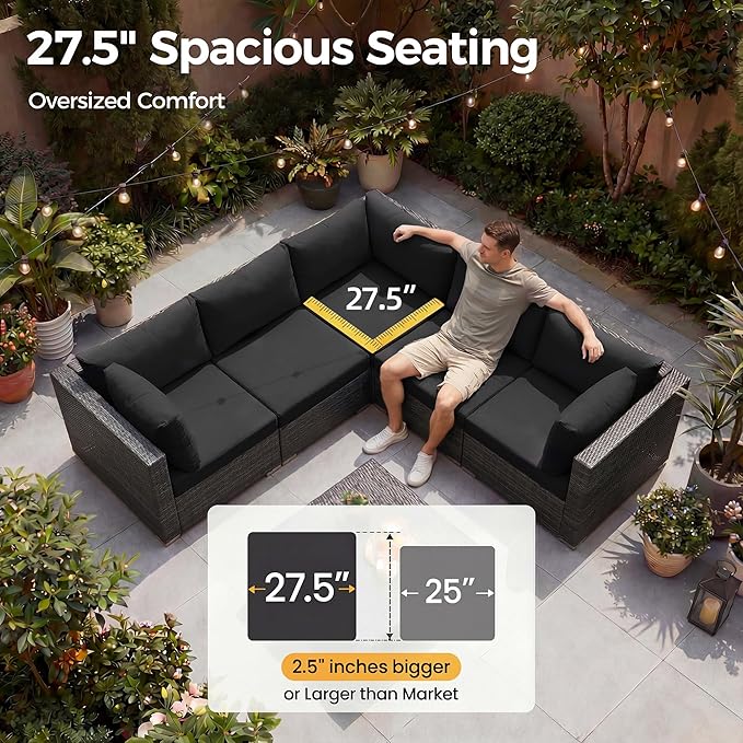 NICESOUL 11 Piece Patio Furniture - Image 5