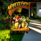 HONGLAND Outdoor Decor Solar Lights, Hanging Gnomes Swing Gardening Gifts - Image 2