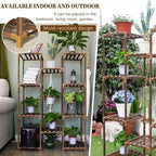 Uneedem Plant Stand Indoor Outdoor, Tall Plant Shelf - Image 5